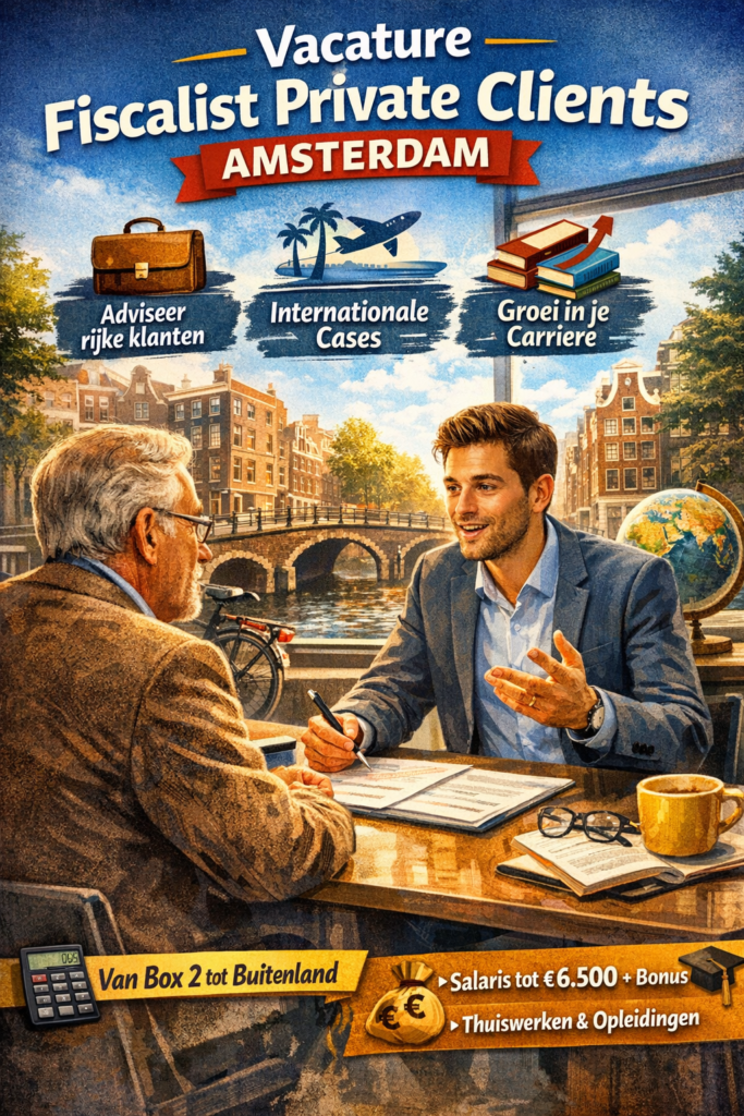 Vacature fiscalist private clients Amsterdam