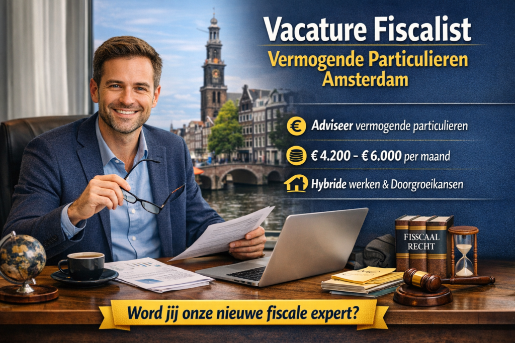 Vacature fiscalist vermogende particulieren Amsterdam